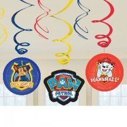 decoracion colgante 6 patrulla canina