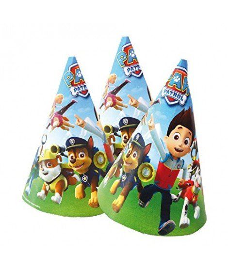 sombreros cono patrulla canina 6 unidades