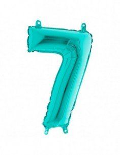 globo numero 7 tiffany 36cm