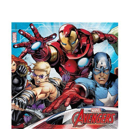 servilletas mighty avengers de 33x33cm 20 uds