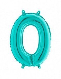 globo numero 0 tiffany 36cm