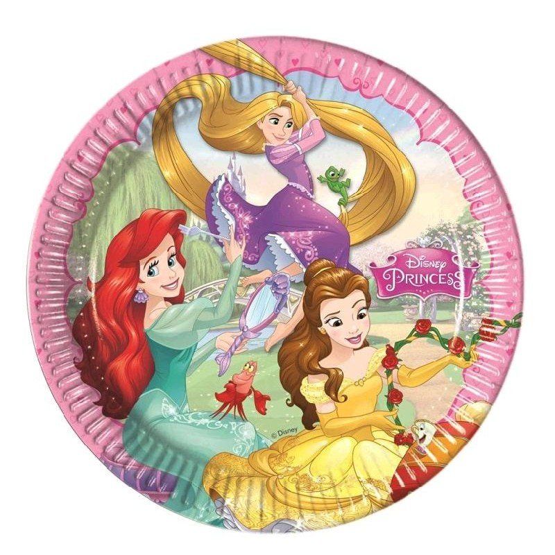 platos princesas disney 8 un de 23 cm