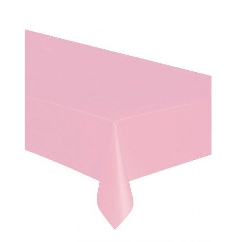 nappe rectangulaire en plastique rose clair 137 x 274 cm 228715 2