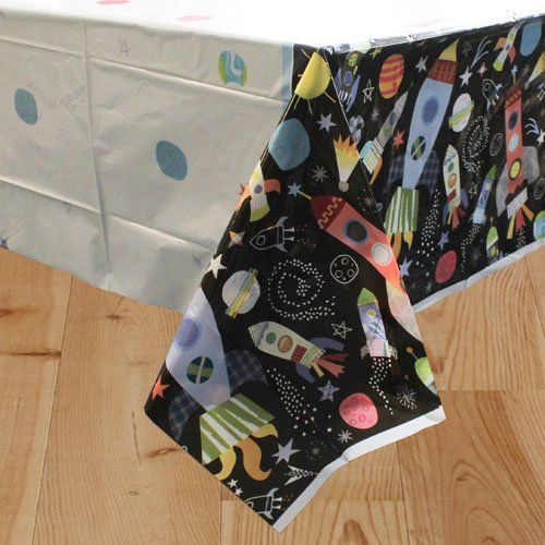outer space plastic tablecover 213cm x 137cm product image