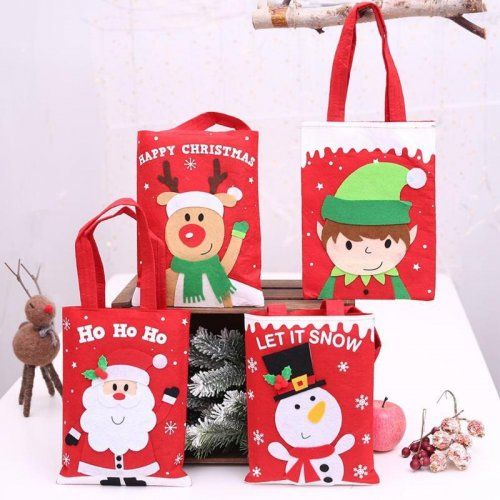 creative christmas gift bag tree pattern