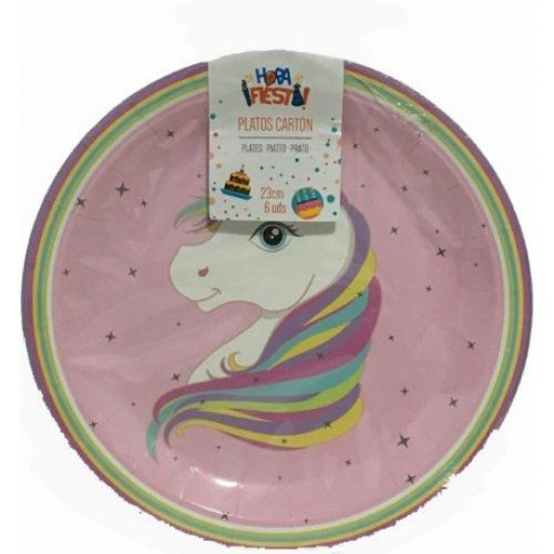 platos de unicornio 18cm