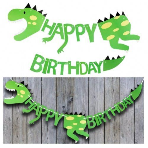Banner Feliz Cumpleaños Dinosaurios
