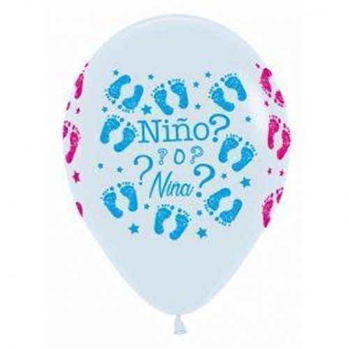 distribucion de globos latex nino o nina blancos 12 partyhera distribuidor de sempertex