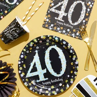 40th sparkling celebration gold link 374