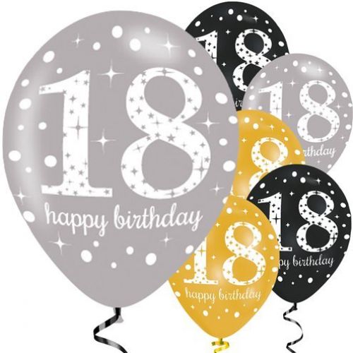 6 Globos Latex Nº18