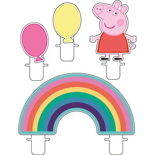 PARTY GLOW - 🐷Peppa Pig🐷 Globos metalizados silueta Peppa