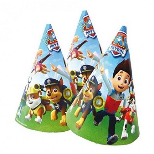 sombreros cono patrulla canina 6 unidades