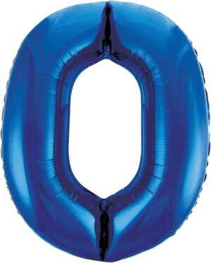 Globo Foil Número 0 Azul