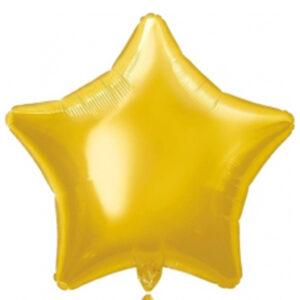 Globo estrella Oro 51cm Empacado