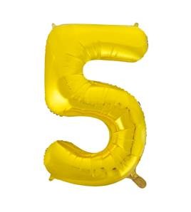 Globo Foil Número 5 Oro