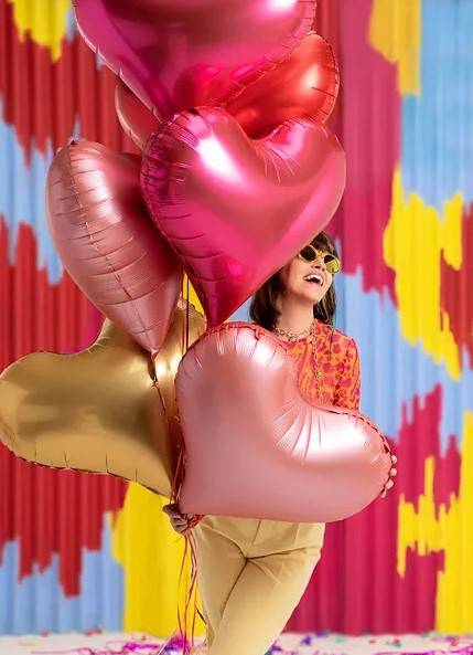 Globo Corazon Rosa Grande