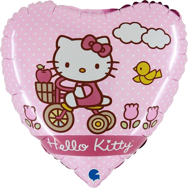 70687 Corazón Hello Kitty en bicicleta