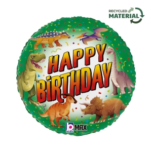 Globo Feliz cumpleaños dinosaurio