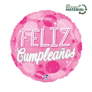 Globo Estrellas Cumpleaño Rosa