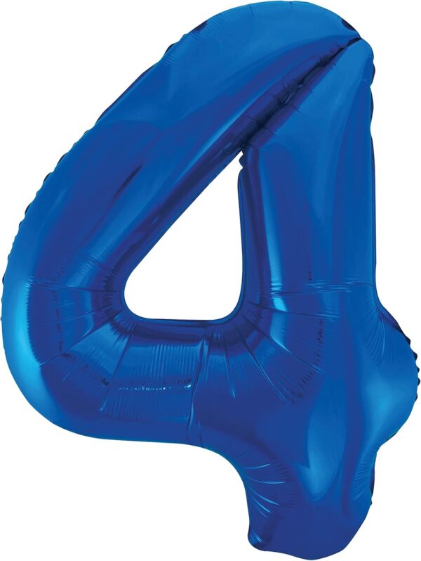 Globo Foil Número 4 Azul