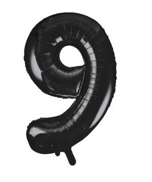 Globo Foil Número 9 Negro