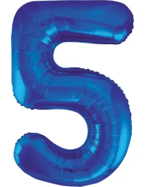 Globo Foil Número 5 Azul