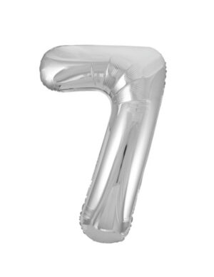 Globo Foil Número 7 Plata