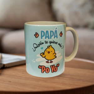 Taza "Quien te quiere más¿? Poyo"