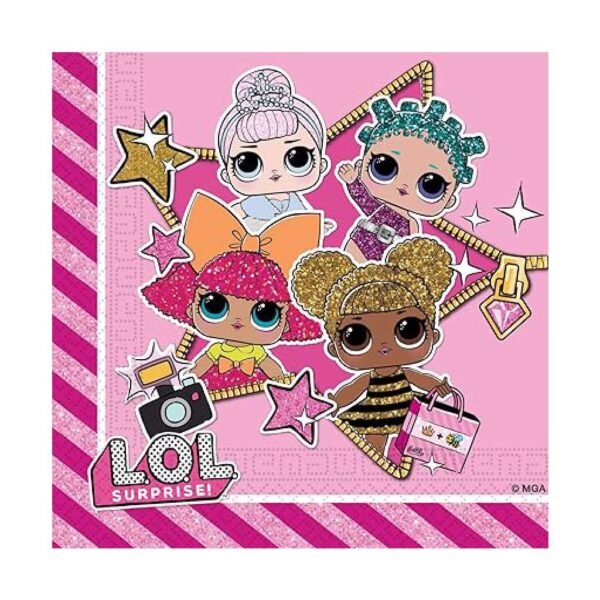 20 servilletas LOL Surprise