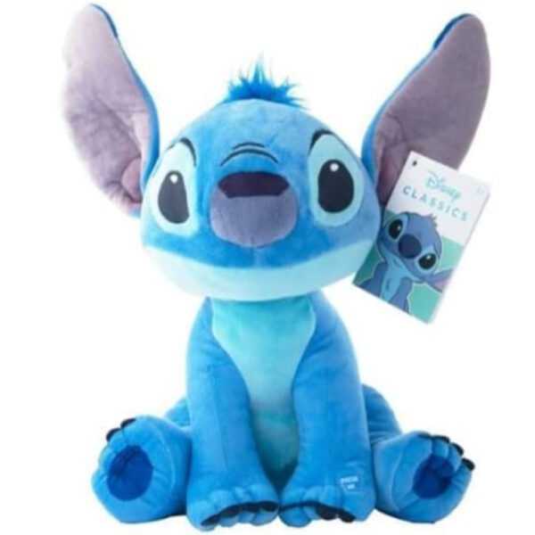 peluche Stitch 30 cm con sonido azul suave
