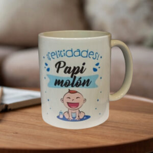 Taza "Felicidades Papi molón"