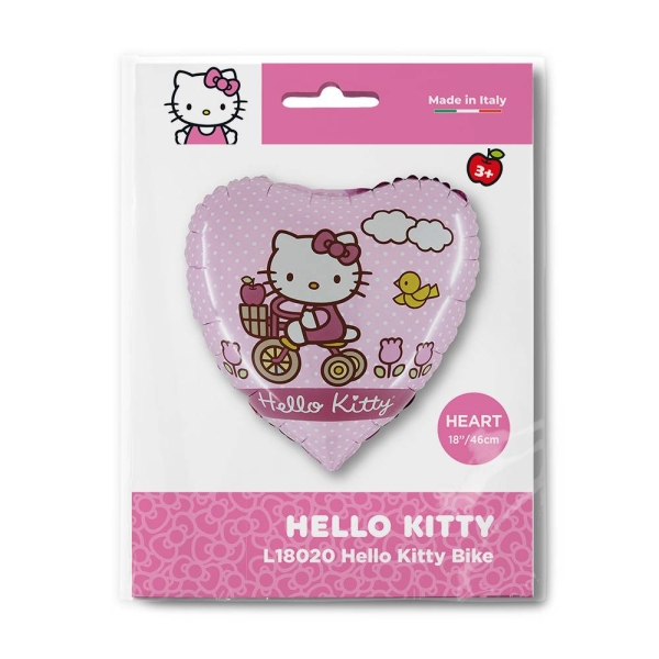 hellokittybicinoportada Corazón Hello Kitty en bicicleta