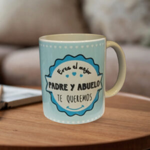 Taza "Erres el mejor padre y abuelo"