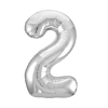Globo Foil Número 2 Plata