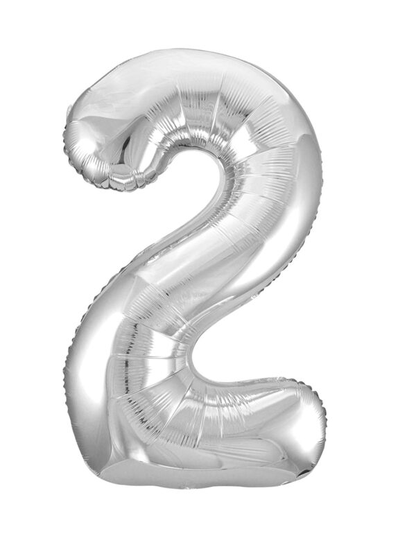 Globo Foil Número 2 Plata