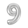 Globo Foil Número 9 Plata