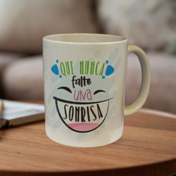 Taza "Que nunca falte UVA sonrisa"