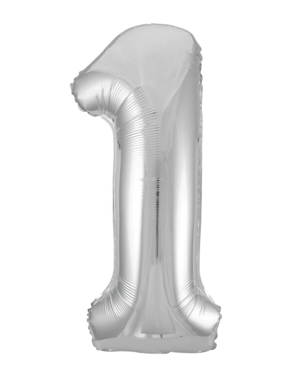 Globo Foil Número 1 Plata