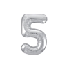 Globo Foil Número 5 Plata