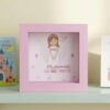 Hucha de madera rosa para niña regalo de comunión