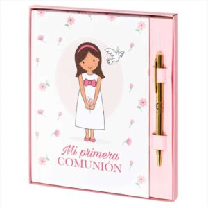Cuaderno con bolígrafo comunión
