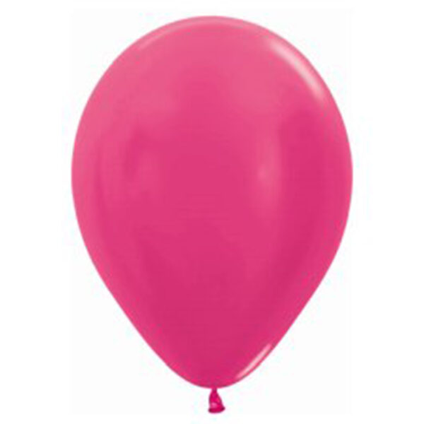 Globos Látex biodegradables 50 uds Metal Fucsia