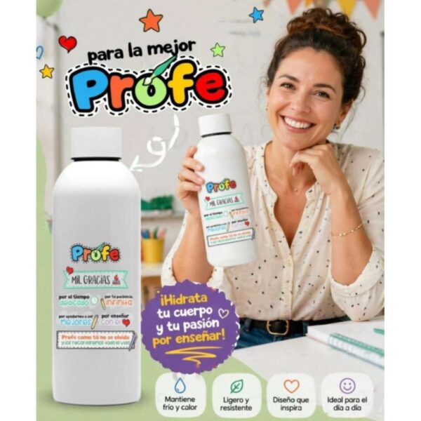 Botella para la mejor profe Botella para la mejor profe