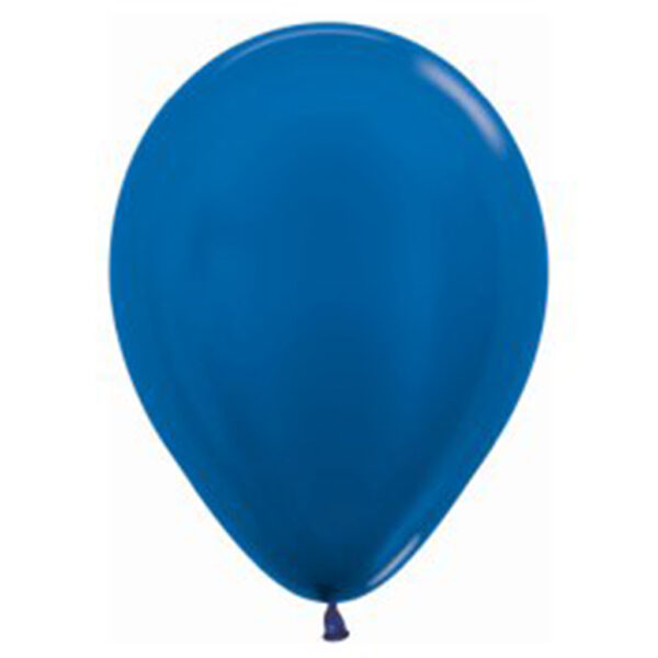azul real metal Globos Látex biodegradables 50 uds Metal Azul