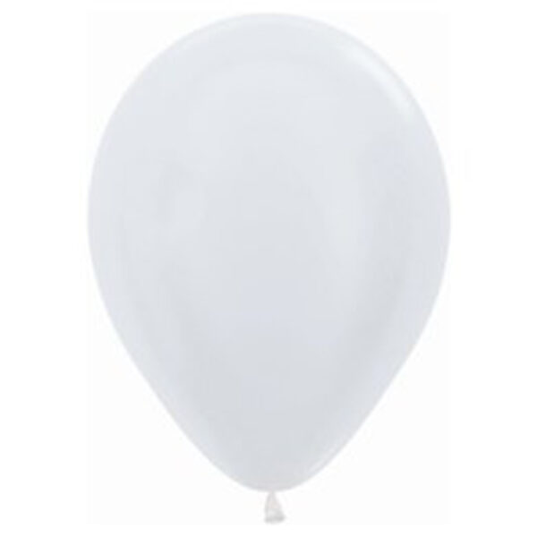 Globos latex biodegradable Metal Blanco 50 uds Sempertex