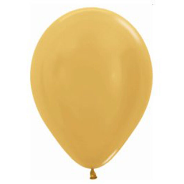 dorado Globos Látex biodegradables 50 uds Metal Dorado
