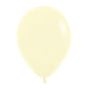 Globos latex biodegradable 50 uds Amarillo Pastel Mate Sempertex