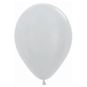 plata Globos Látex biodegradables 50 uds Metal Plata