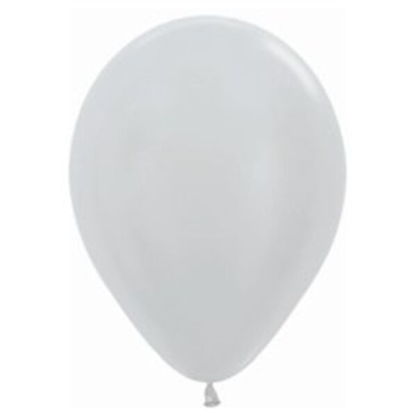 plata Globos Látex biodegradables 50 uds Metal Plata