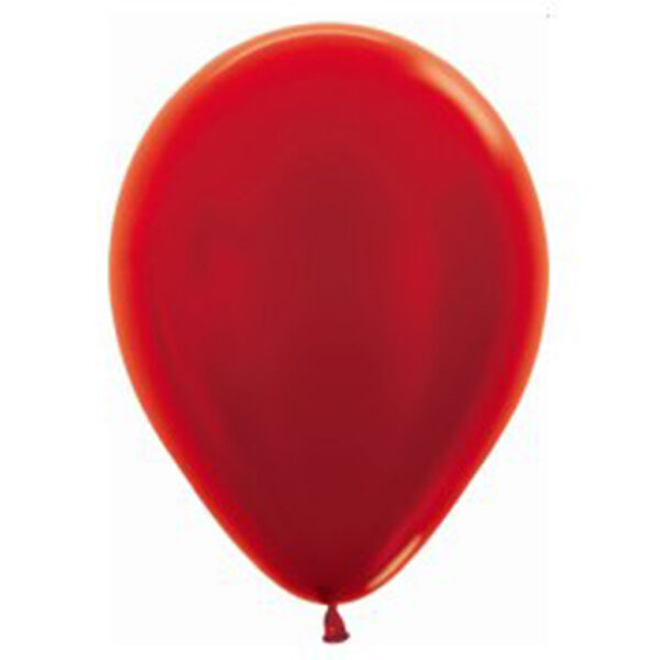 rojo metal Globos Látex biodegradables 50 uds Metal Rojo